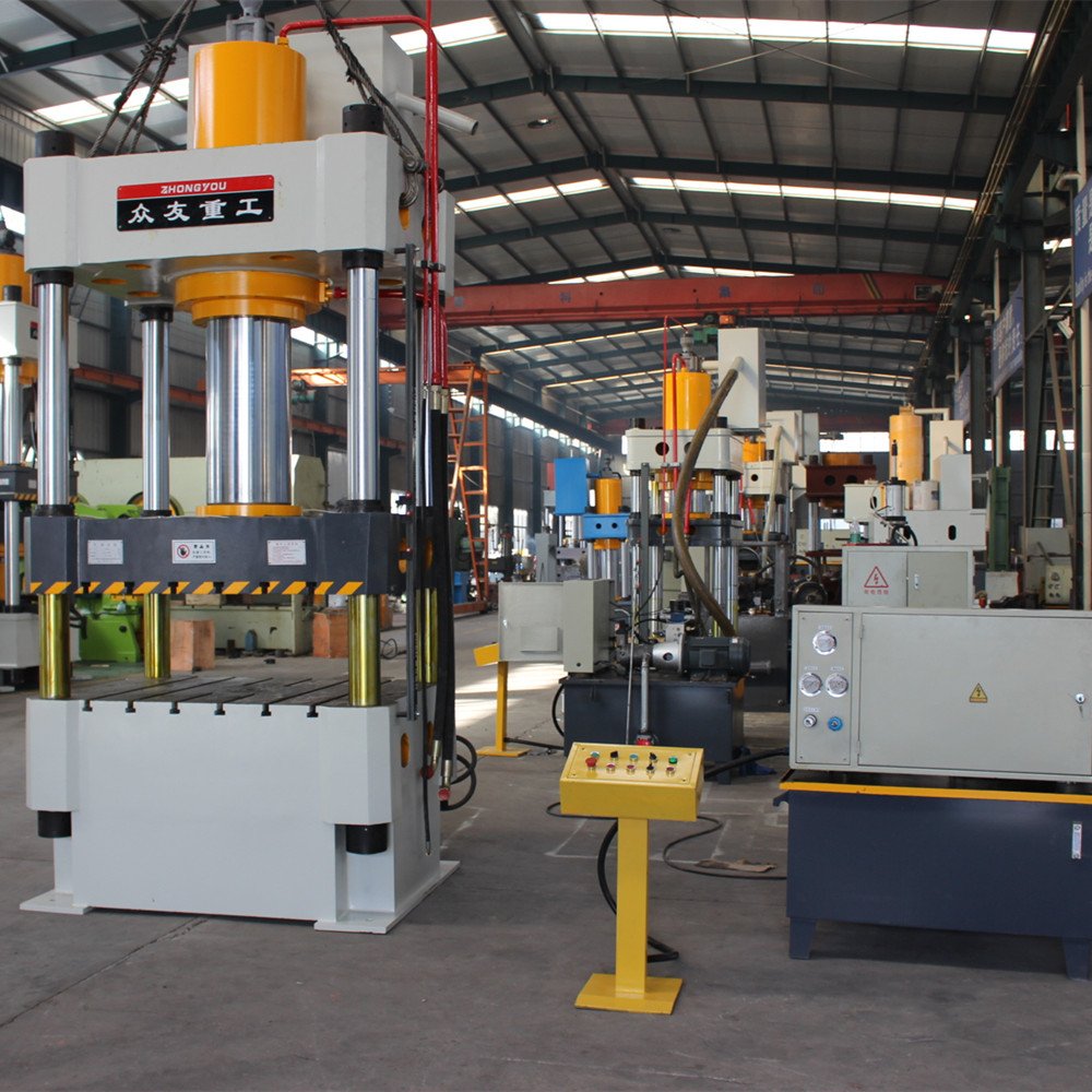 Production and manufacture PLASTIC SAND TILE MACHINE 4 column hydraulic press machine