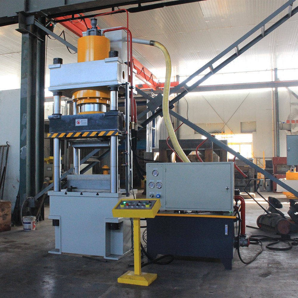 Production and manufacture PLASTIC SAND TILE MACHINE 4 column hydraulic press machine