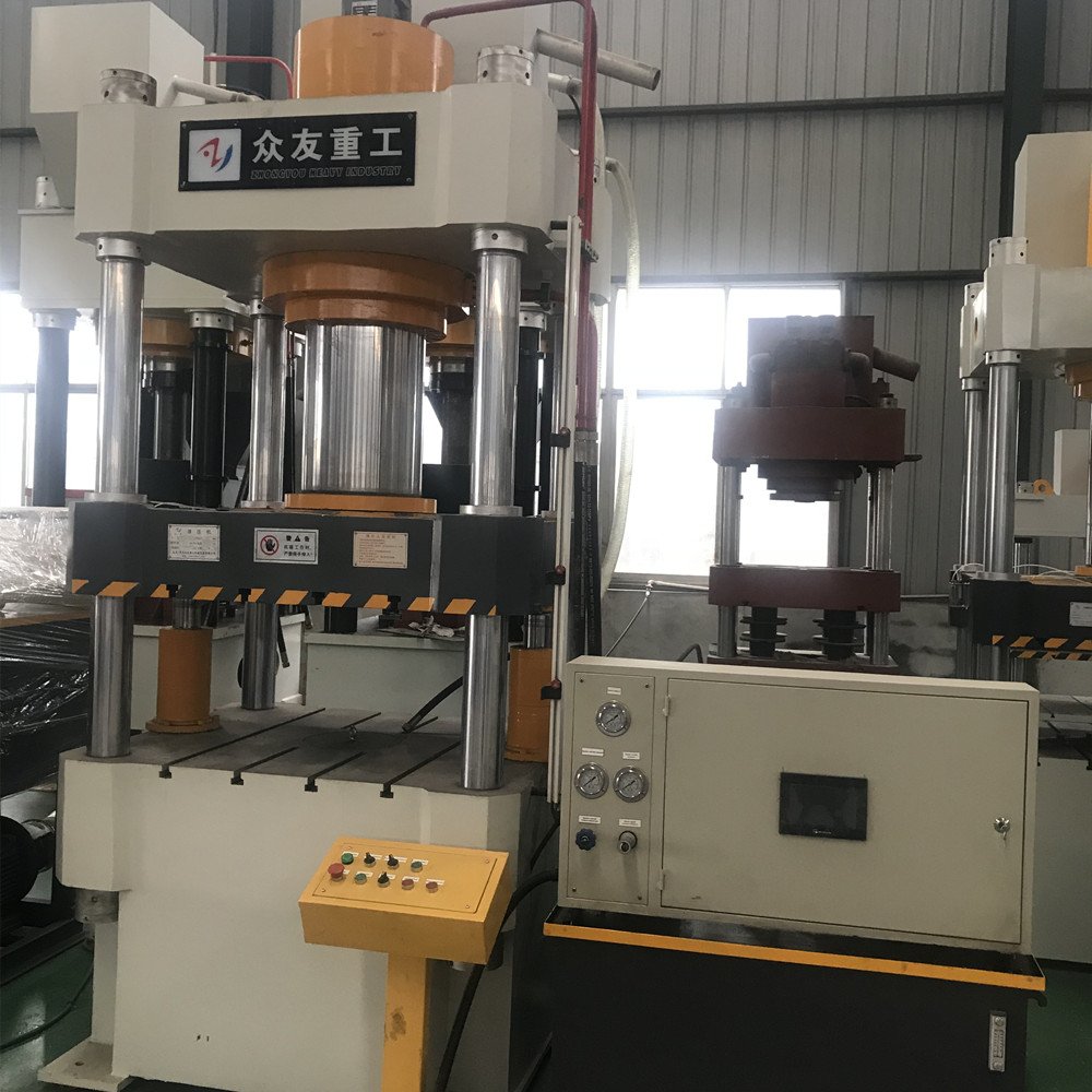 Production and manufacture PLASTIC SAND TILE MACHINE 4 column hydraulic press machine