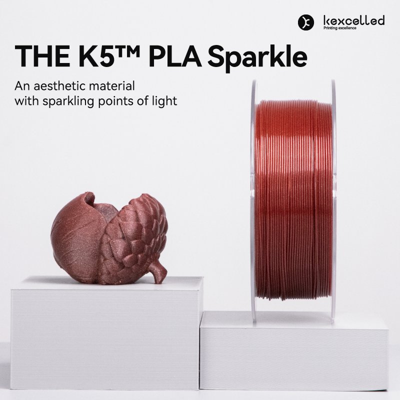 Raw Materials From International Factories Kexcelled 3D Printing Material 1.75Mm 1Kg Pla Filament 3D Printed Plastic Rods