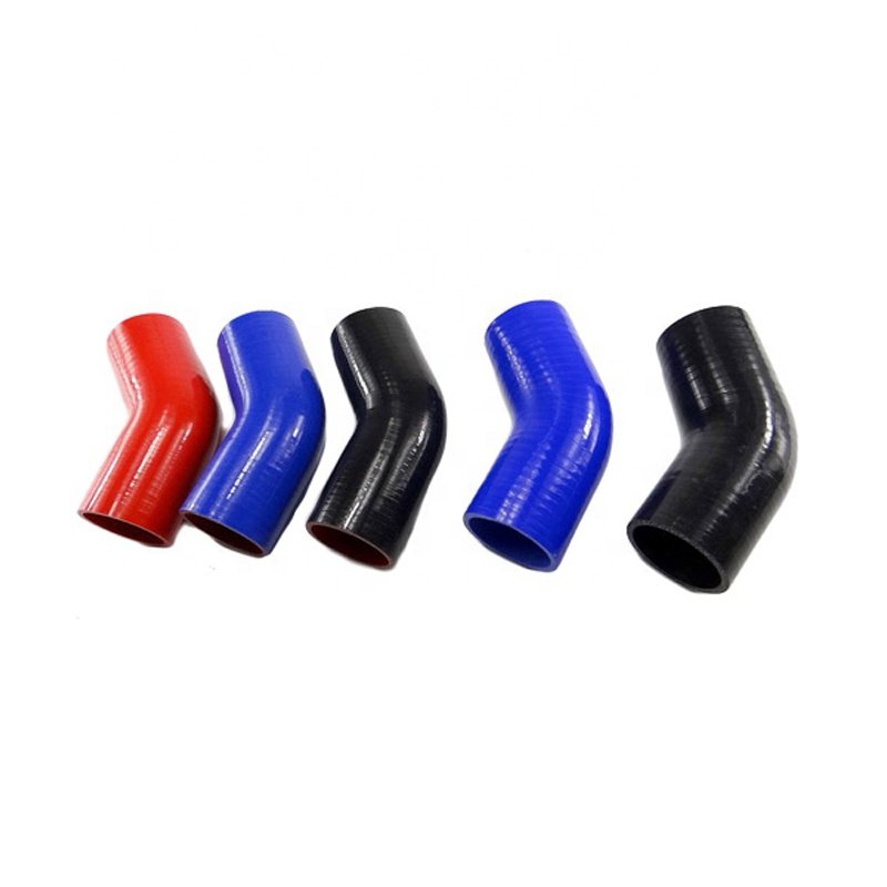 Hot sale Thin 45 degree elbow silicone rubber coupler in black