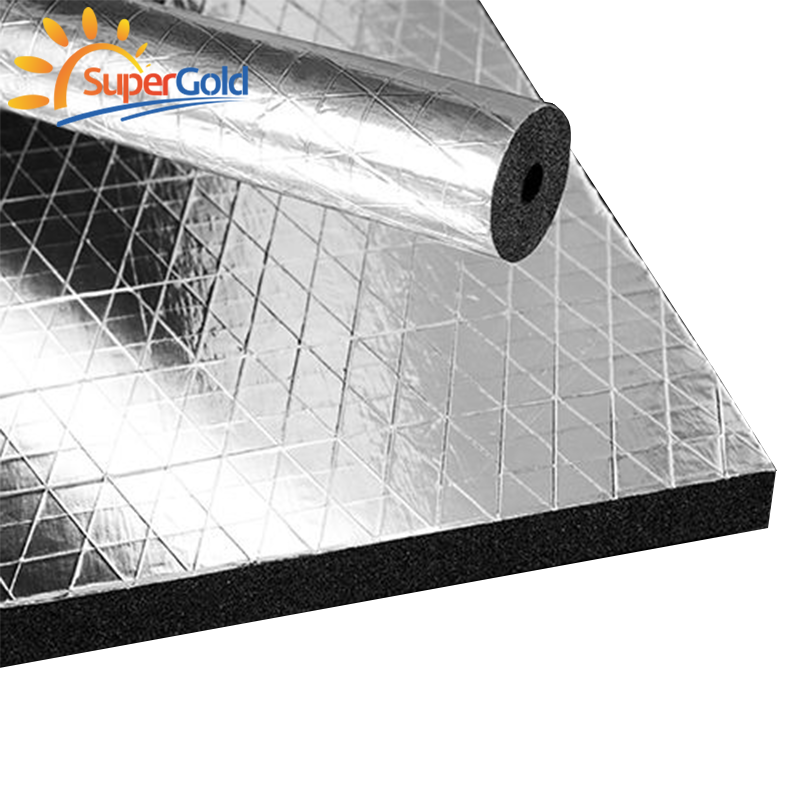 Foam Rubber Sheets Elastic NBR Foam Sheets Rubber Plastic Sheet With Alum Foil