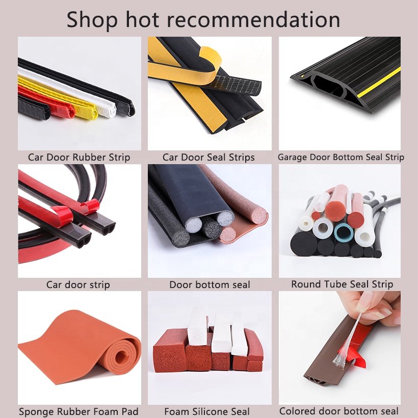 Customized Shape EPDM Silicone Foam Sponge Rubber Seal Strip Profile for Equipment and Auto Rubber Products