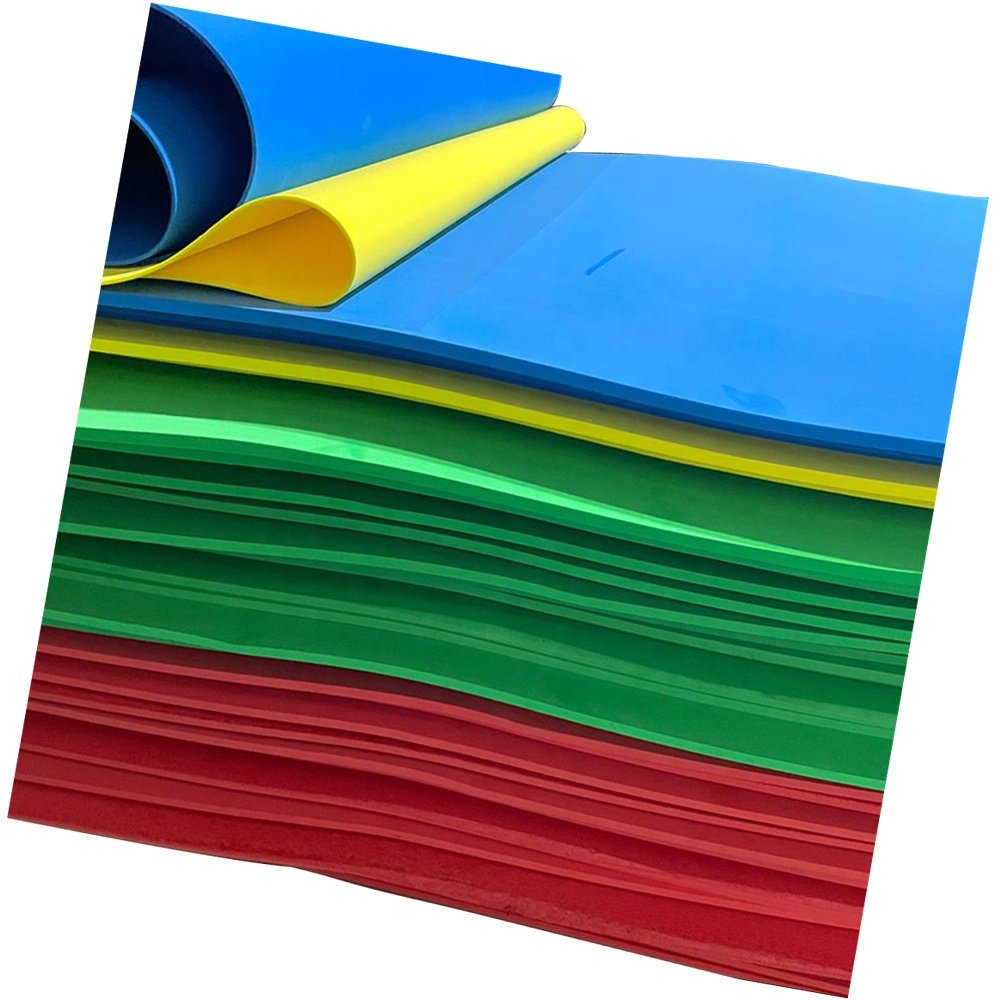 Black 38 Shore C A Grade 2 mm 1mx50metre per roll Reach RoHS Eco friendly Paper Goma Glitter EVA Foam Sheet Roll Foamy