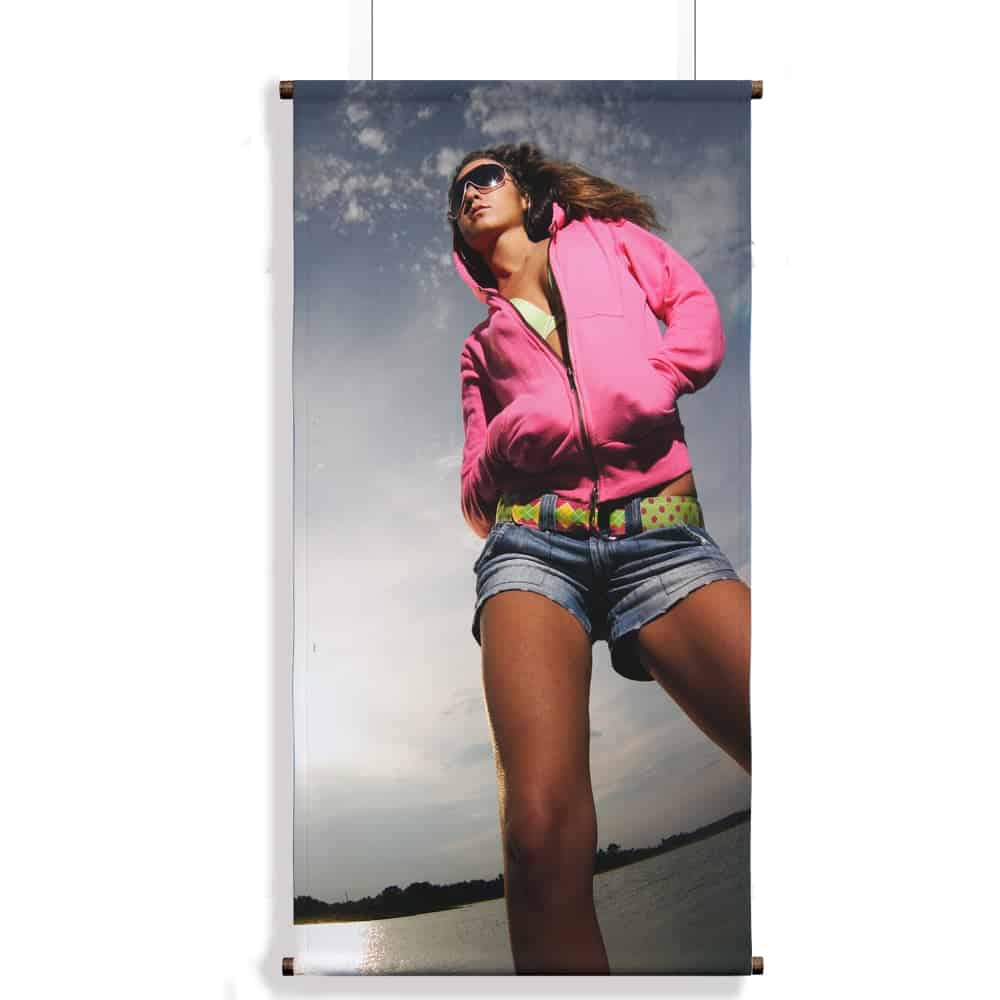 Hanging Picture Banner Nordic Black Plastic Rod Wall Art Poster for Festival Decoration