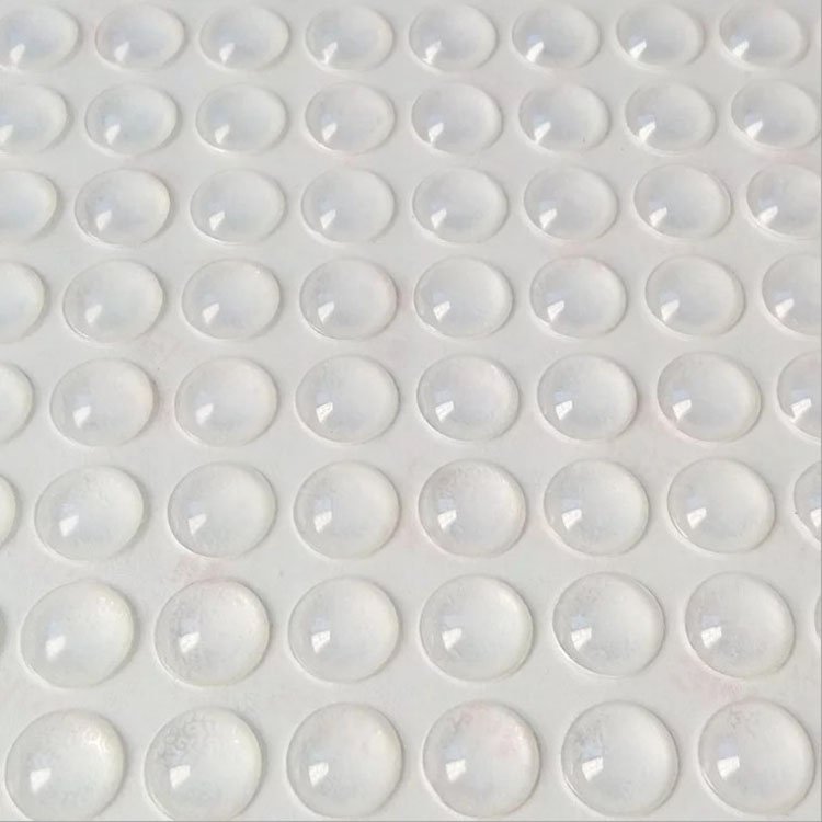 High Adhesive Transparent Silicone Rubber Bumper Feet Anti-collision Clear Drawer Bumpers Pads for Kitchens