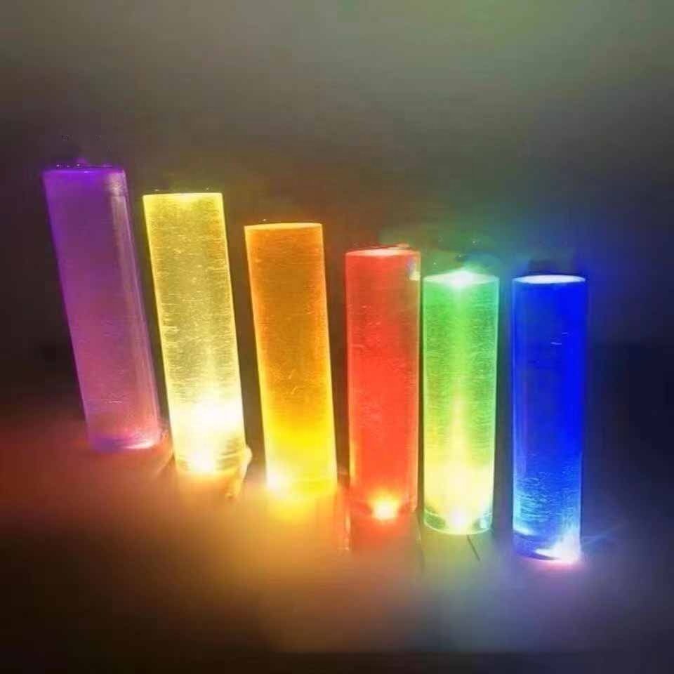Colored pmma plastic acrylic rod for led lighting