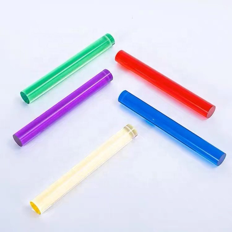Colored pmma plastic acrylic rod for led lighting