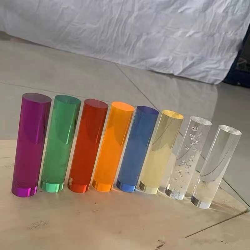 Colored pmma plastic acrylic rod for led lighting