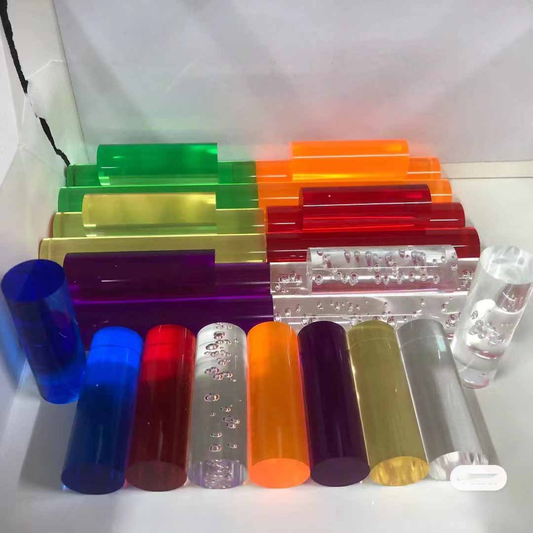 Colored pmma plastic acrylic rod for led lighting