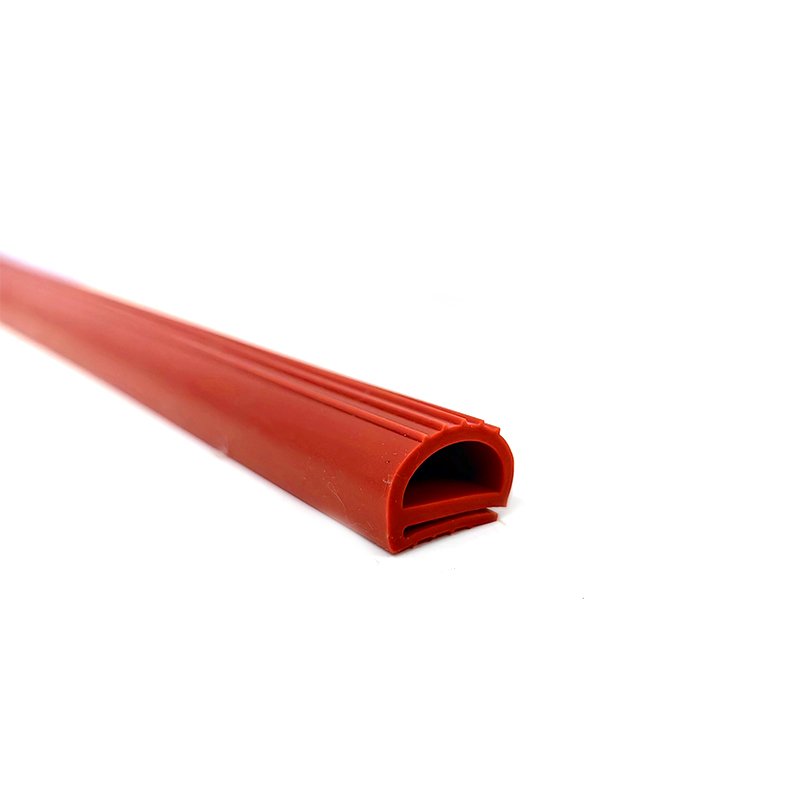 Heat-resisting custom solid silicone rubber seal strip silicone profile sealing strip silicone rubber e-shape door window