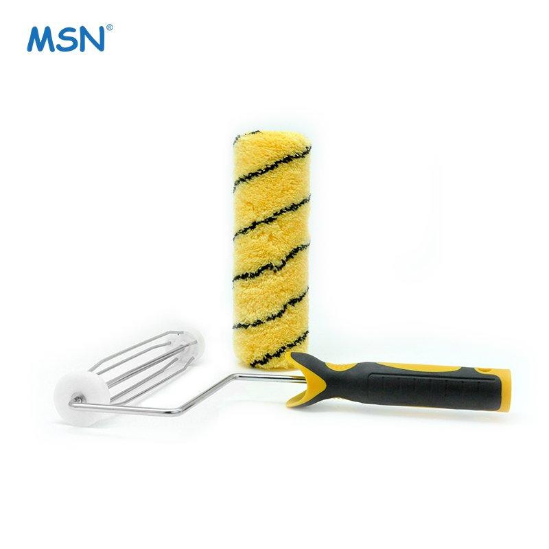 Bangladesh 9 inch long pile 18mm tiger heavy duty chrome plated 8mm diameter rod 5 wires cage frame paint roller brush
