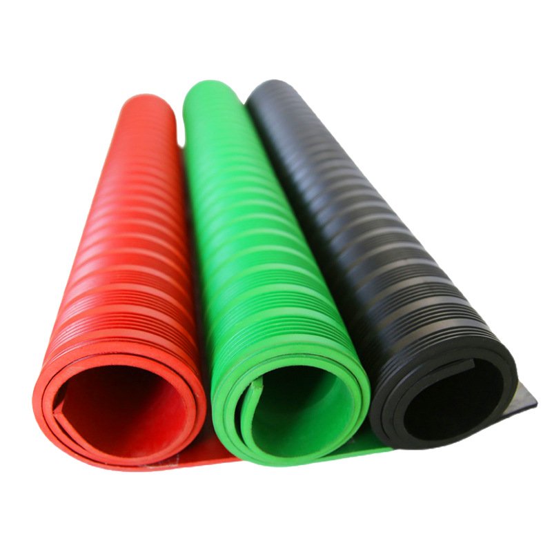 Cheap Outdoor Willow Leaf Pattern Rubber Roll Five Bar Checker Non slip 6mm Rubber Flooring Mats Plate Rubber Sheet