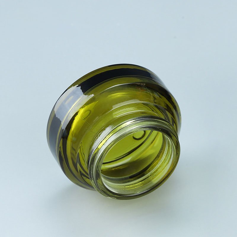 Blue Glass Bottle Glass Cream Jar 15G 30G 50G Lid Cream Glass Face Cream Bottle