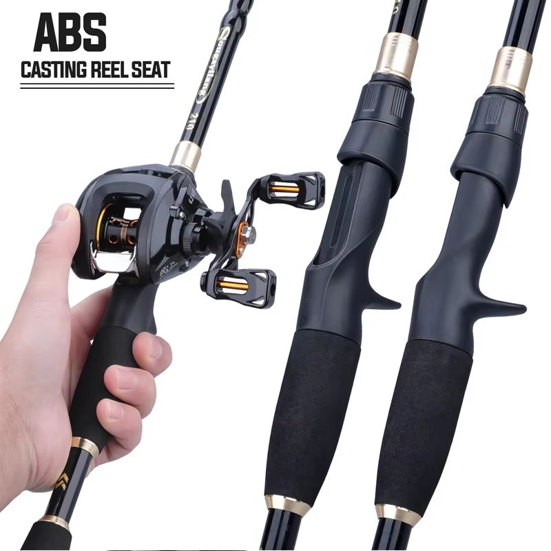 KALIOU High Carbon Fiber Telescopic 1.6M 1.8M 2.1M 2.4M Fishing Rod 5 Sections Telescopic Portable Sea Fishing Rod