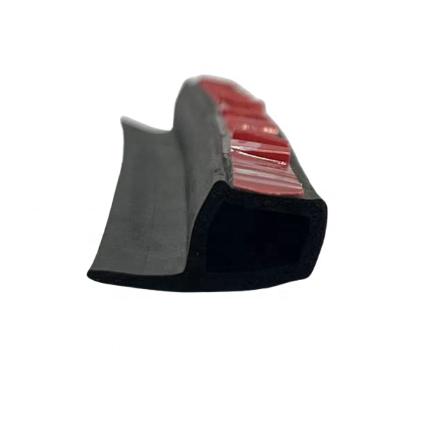 Universal automotive door seal strip D-shape self-adhesive weather stripping for car truck door window