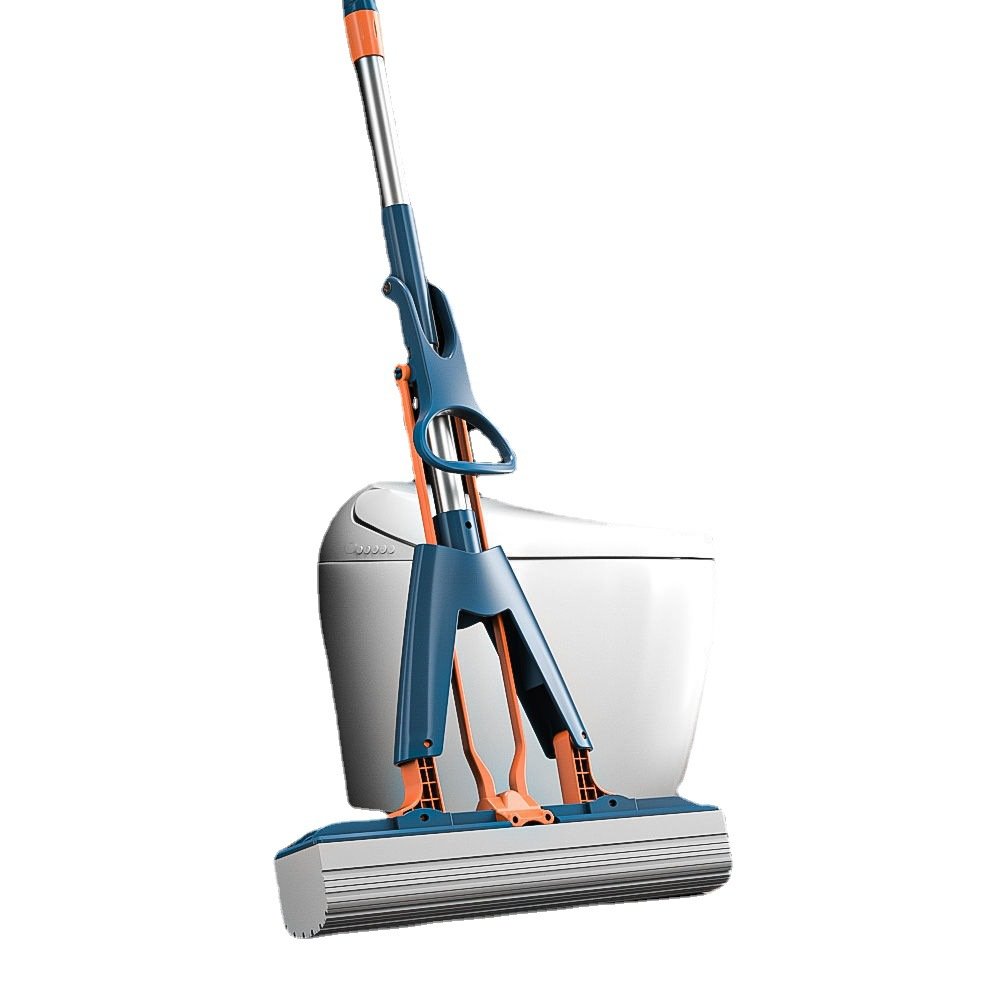 Hot sale high quality stainless steel handle Self-washed Squeeze Pva Mop Free Wash And Dry Sponge Mop Magic Mop