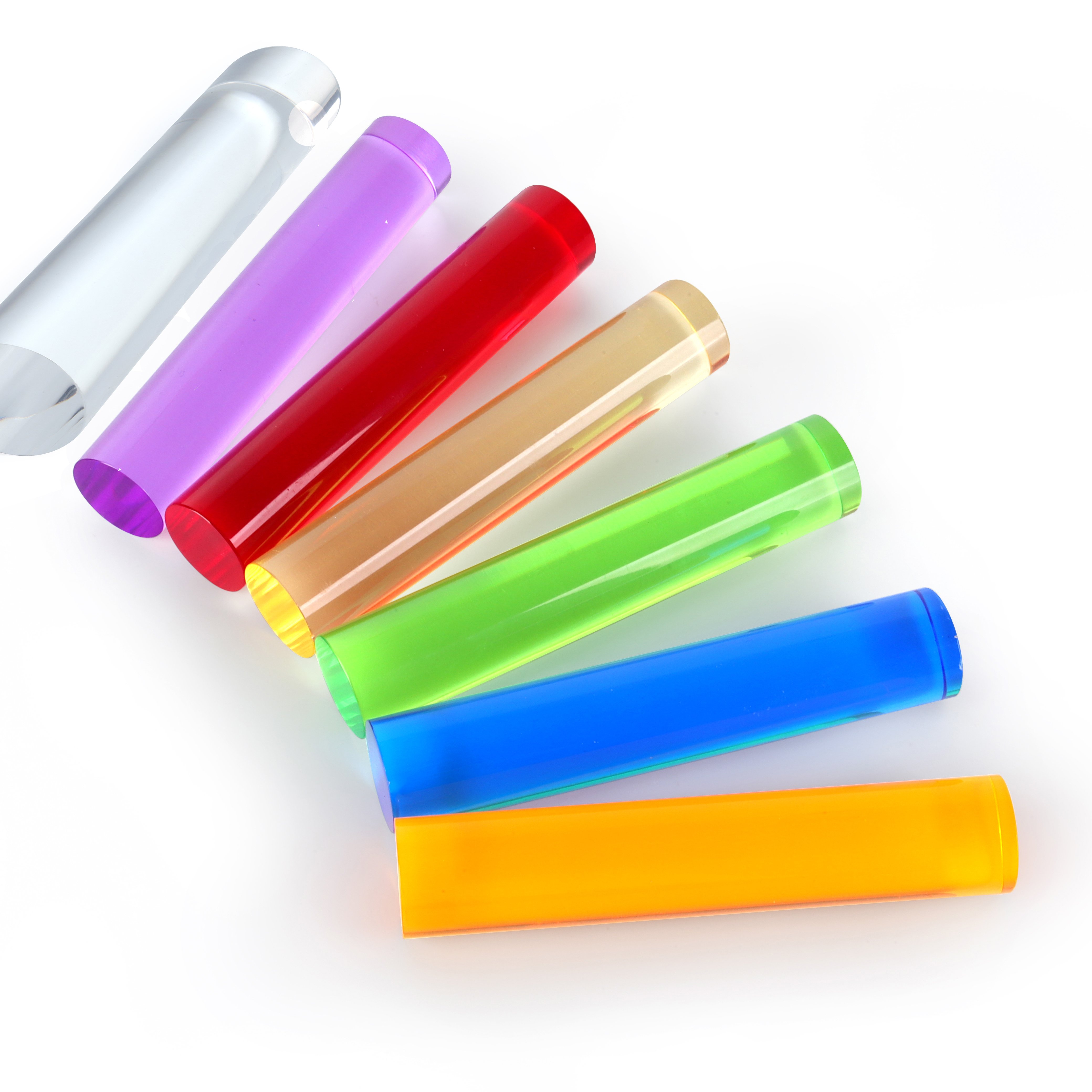 Colored Acrylic PMMA Plastic Solid Round Rods/Sticks / acrylic peg for Decoration or Lighting Color acrylic rod