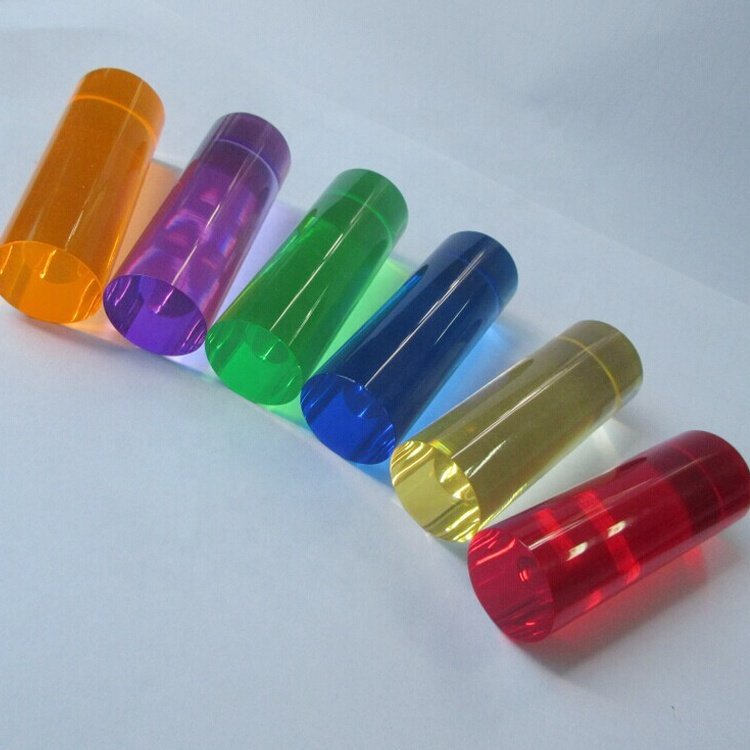 Colored Acrylic PMMA Plastic Solid Round Rods/Sticks / acrylic peg for Decoration or Lighting Color acrylic rod
