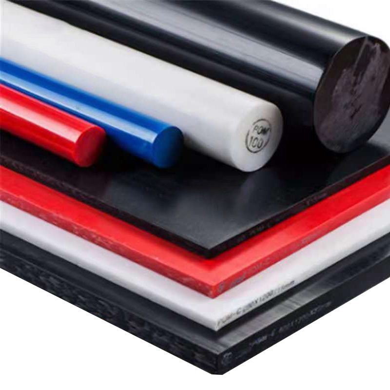 White Black Color Extruded POM-C Plastic Rod Acetal Delrin Round Rod board plate