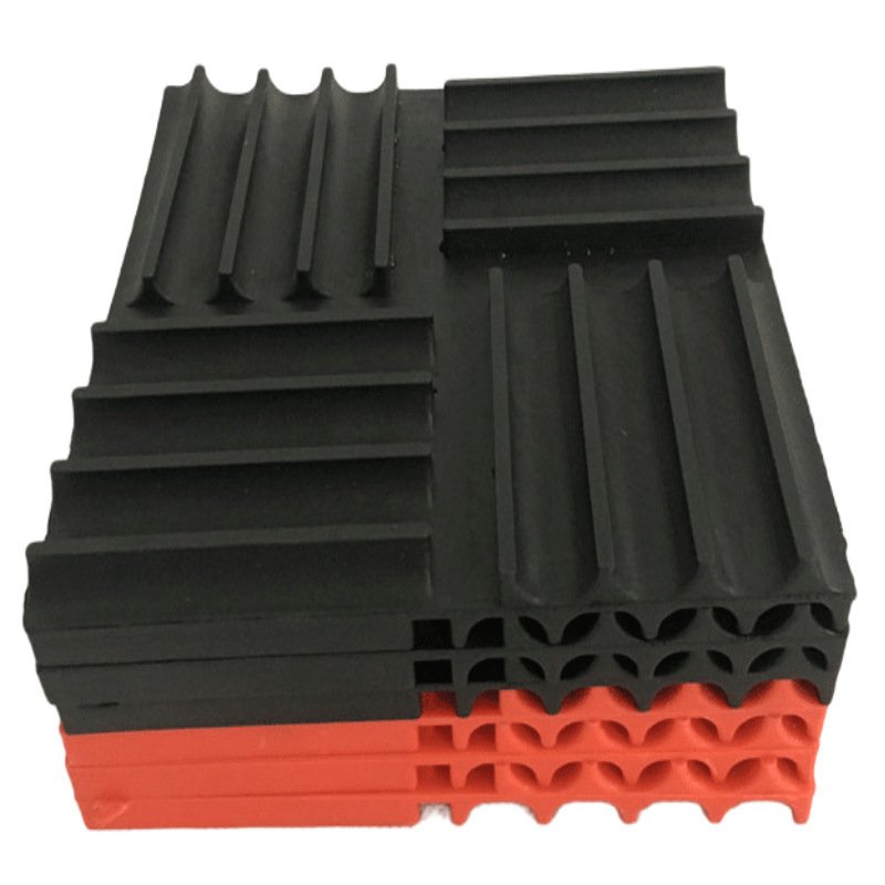 Custom Mold Elastic Solid Black Vacuum Buffer Cushion Block Natural Rubber Shock Absorber Pads for Concrete Cover