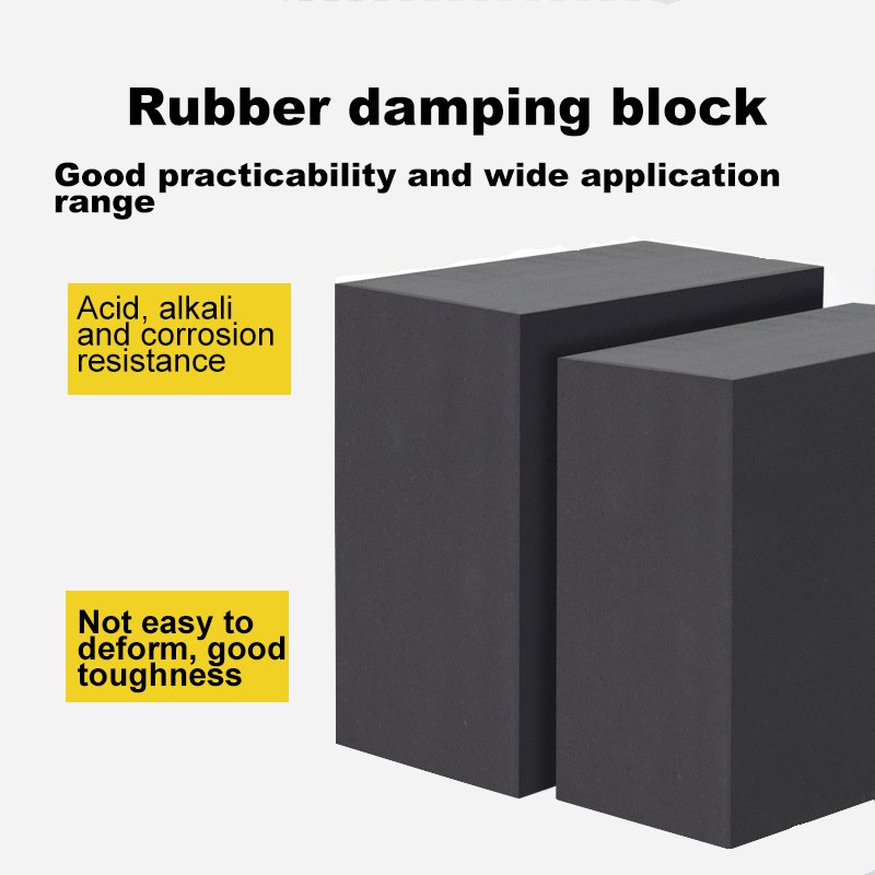 Custom Mold Elastic Solid Black Vacuum Buffer Cushion Block Natural Rubber Shock Absorber Pads for Concrete Cover