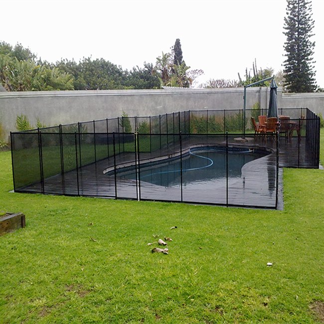 Factory Hot Product Retractable Temporary Aluminum Rod Pole PVC Mesh Swimming Plastic Fence