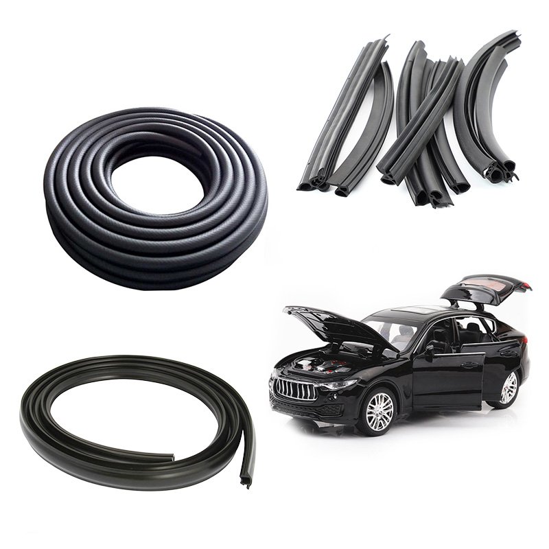4pcs silicone foam weatherstrip door seals replaces trim extrusion strip seal rubber products automotive rubber sealing strip