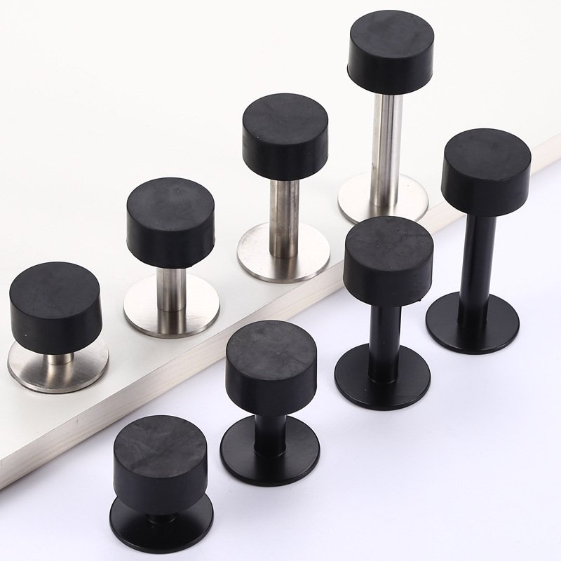 Stainless Steel Internal Door Floor Door Stop Rubber Door Stoppers Doorstop