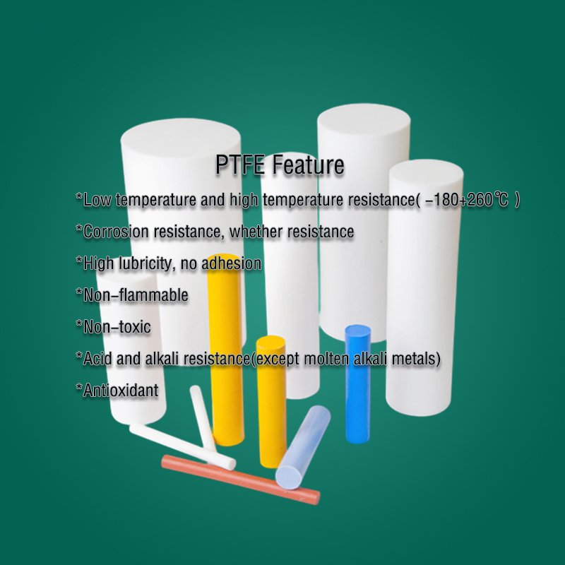 Full Size High Quality PTFE Rod Wholesale Te molded Extruded Rod Flon Fluoroplastic Fluorine Composite Material Plastic