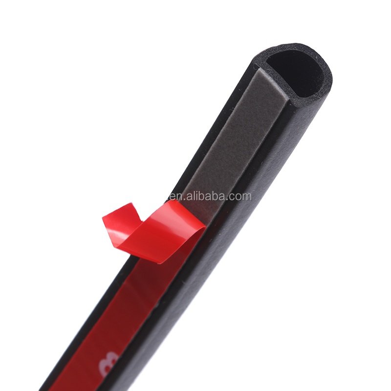 self-adhesive D gasket EPDM seal strip foam rubber D shape rubber seal strip