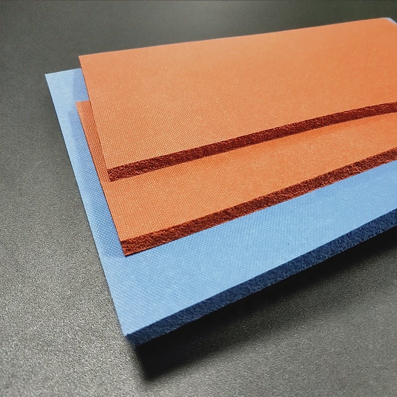 Foaming linen finish customized heat resistant silicon rubber sponge sheet