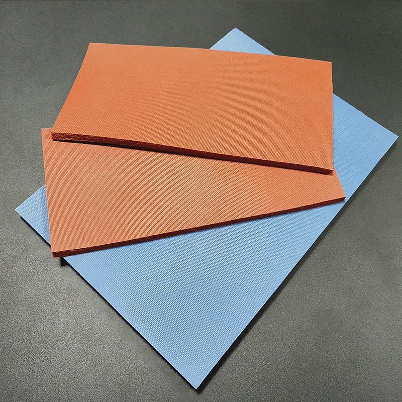 Foaming linen finish customized heat resistant silicon rubber sponge sheet