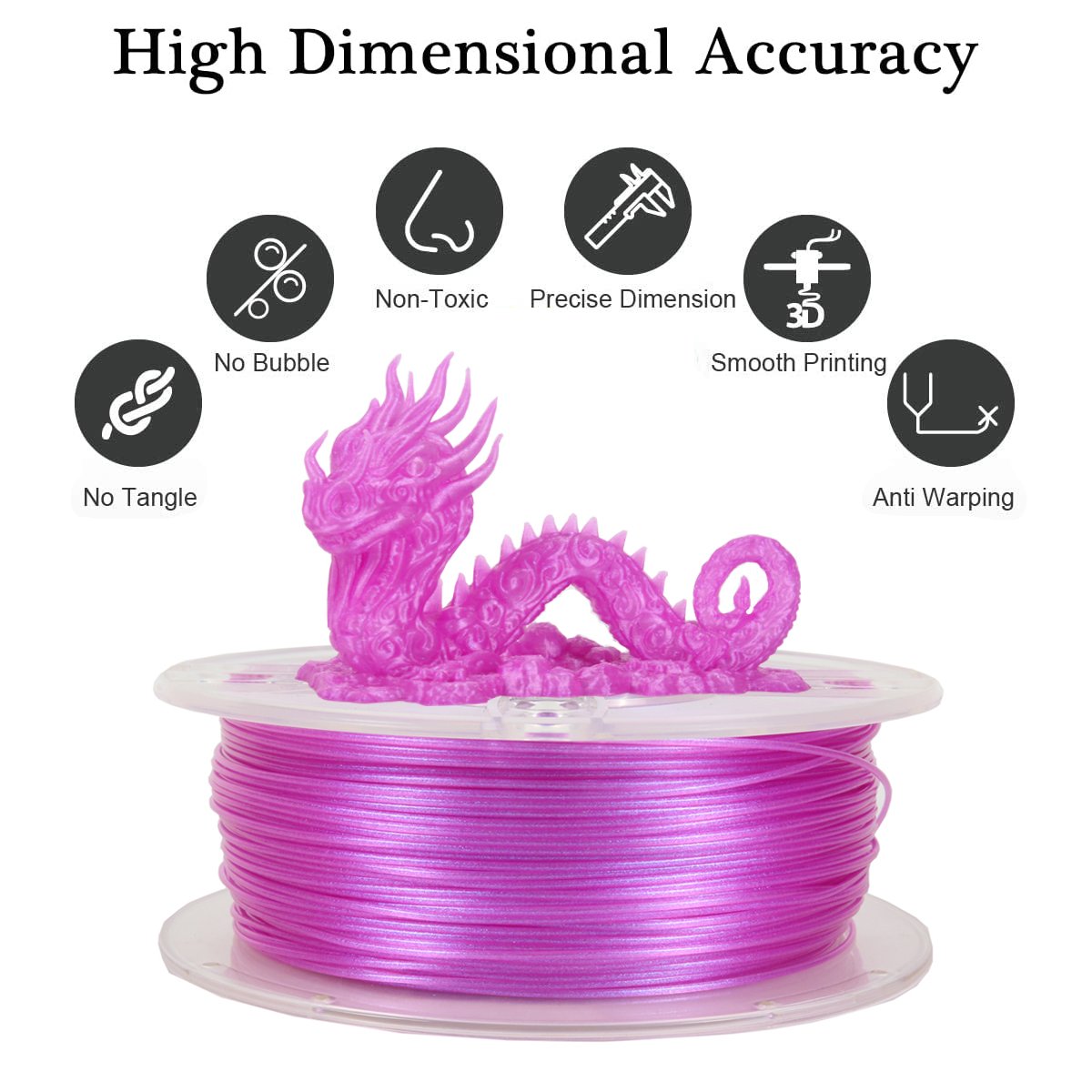 Great Toughness 3D Printer PLA Filament 1.75mm 3D Printer Filament 1KG Chameleon Series For 3d Printing Plastic Rods
