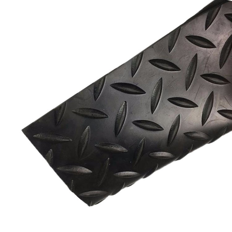 Manufacturer Supply Diamond Willow Leaf Pattern Floor Rubber Sheet Mat
