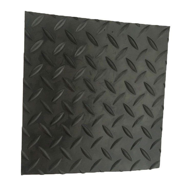 Manufacturer Supply Diamond Willow Leaf Pattern Floor Rubber Sheet Mat