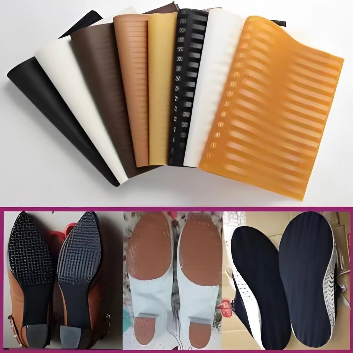 Colorful Eva foam slippers with flexible rubber sheets for slippers