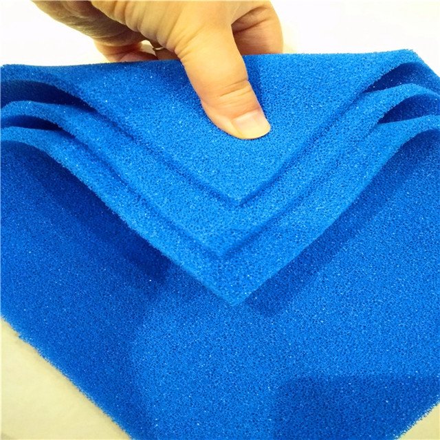 High quality 6MM heat resist air permeable blue silicone foam sponge rubber sheet