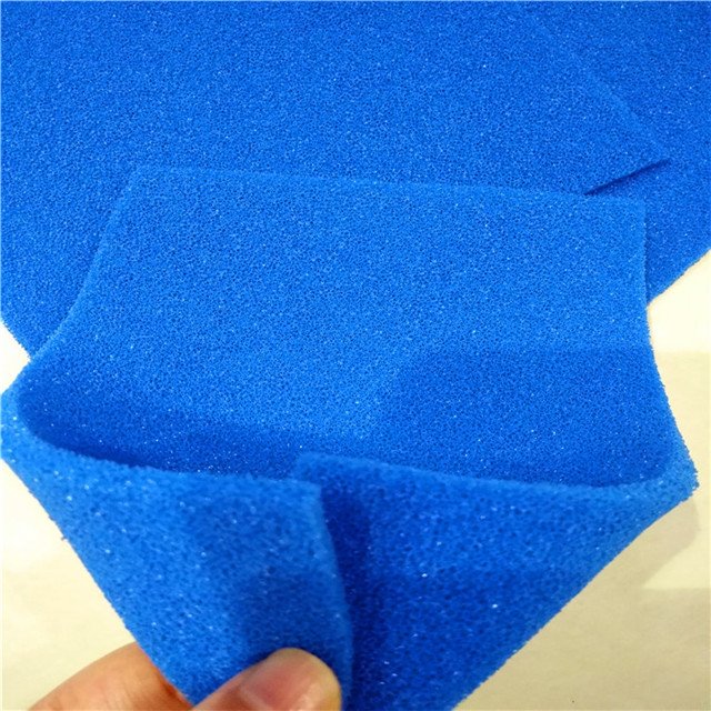 High quality 6MM heat resist air permeable blue silicone foam sponge rubber sheet