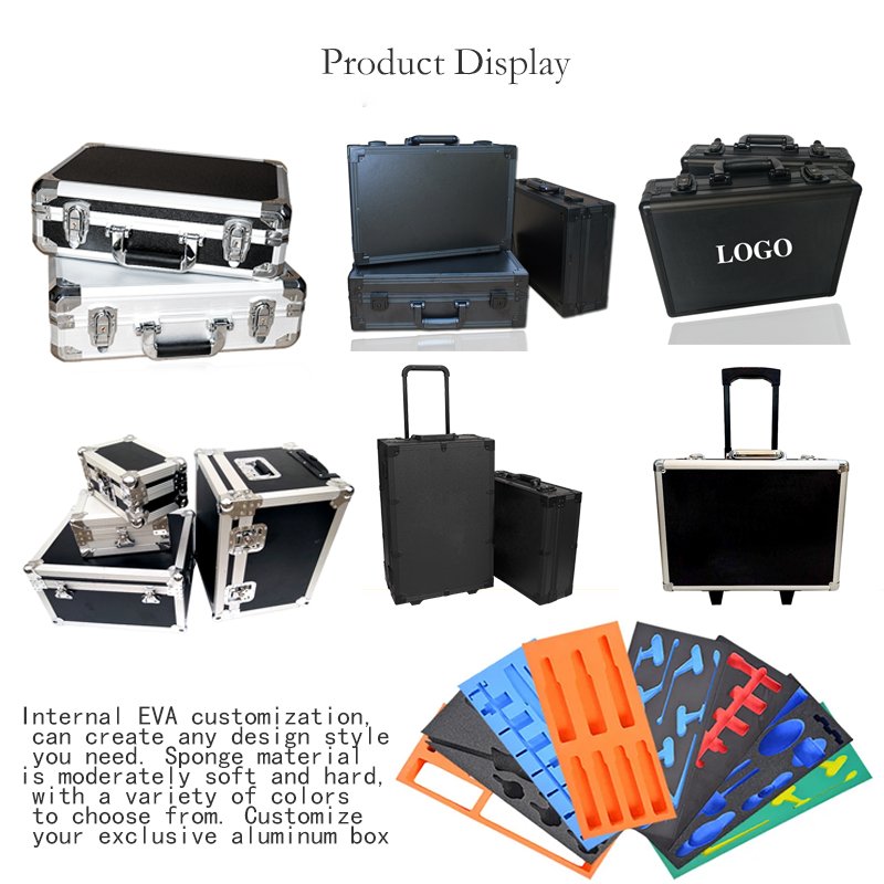 Factory Waterproof Manufacturer Custom Gun Case Aluminum Fishing Rod Case with Foam Custom Printed Plastic Case Aluminum Alloy