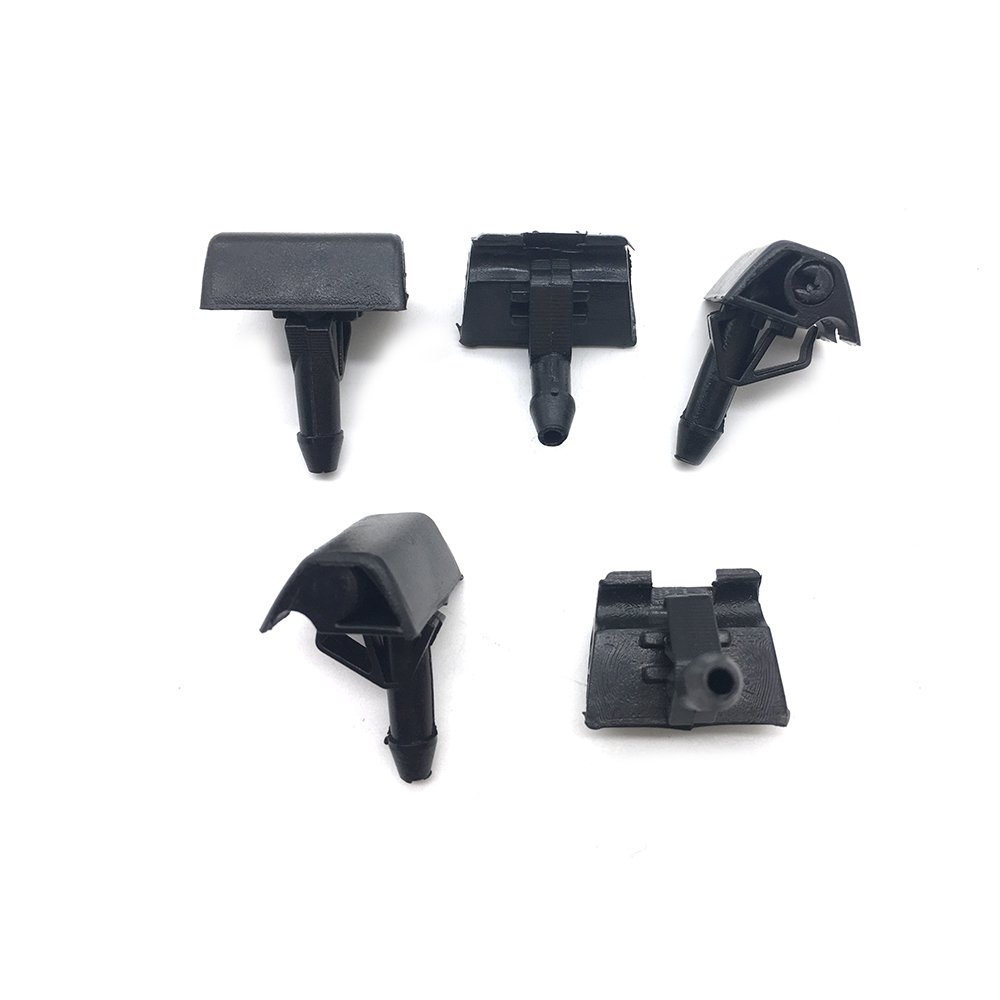 Front Windshield Wiper Car Cleaning Sprinkler Head for Nissan Black PE Bag Standard Universal Products Universal Parts Rubber