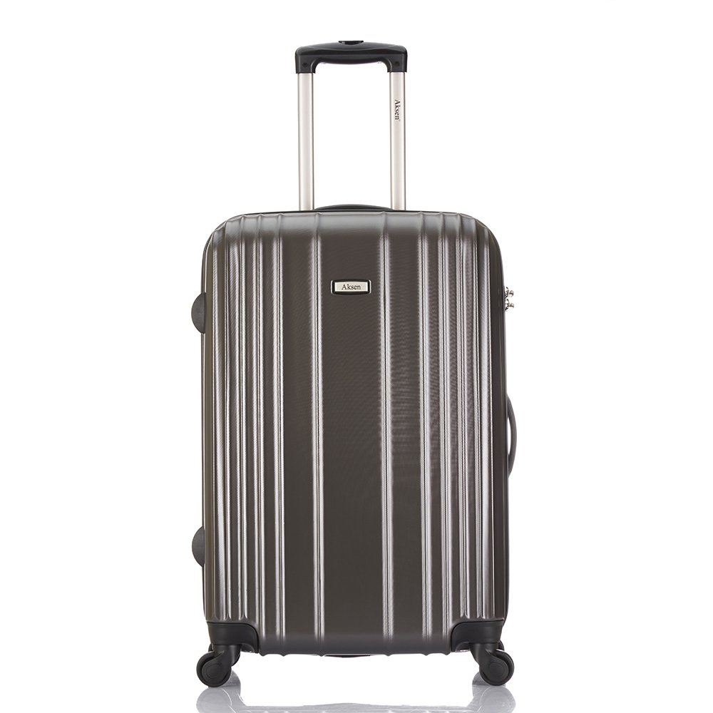 Factory durable anti-scratch plastic embossed surface vertical stripe carry on suitcases luggage Travel Boarding Trolley Case
