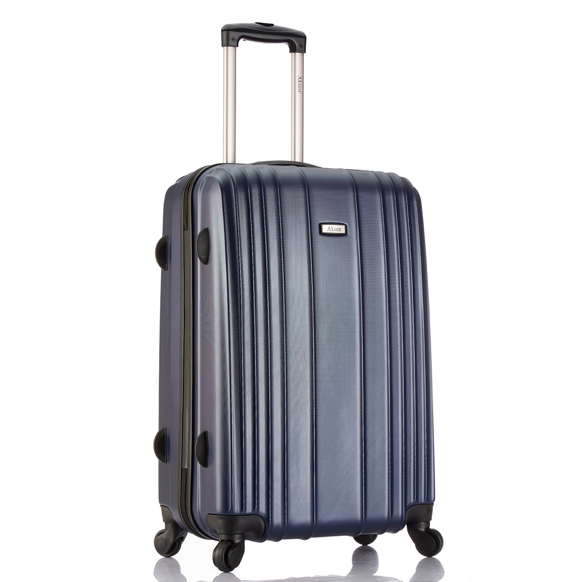 Factory durable anti-scratch plastic embossed surface vertical stripe carry on suitcases luggage Travel Boarding Trolley Case