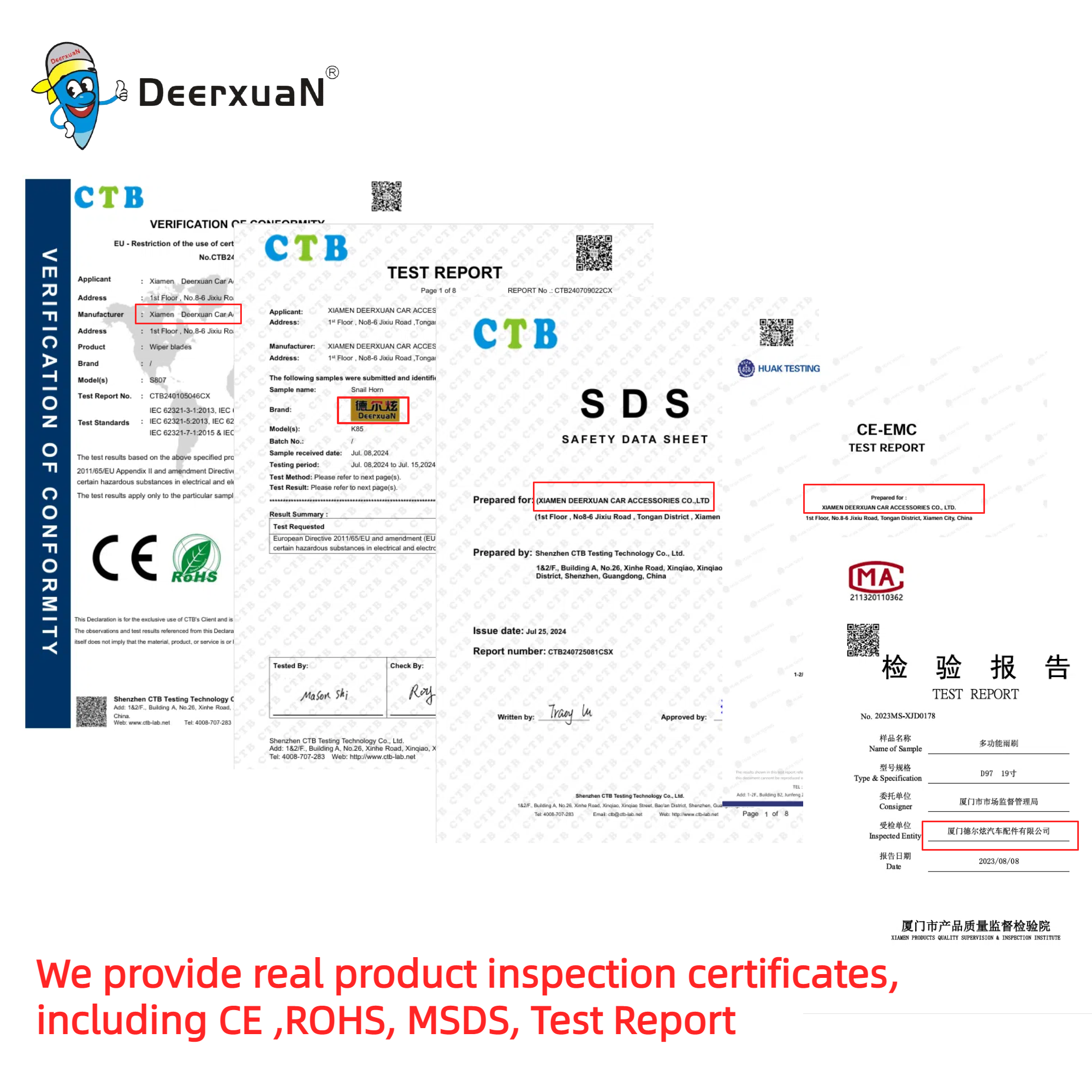 Deerxuan S407C Hot Selling Wholesale Car Auto Universal Windshield Wiper Blade for All Cars