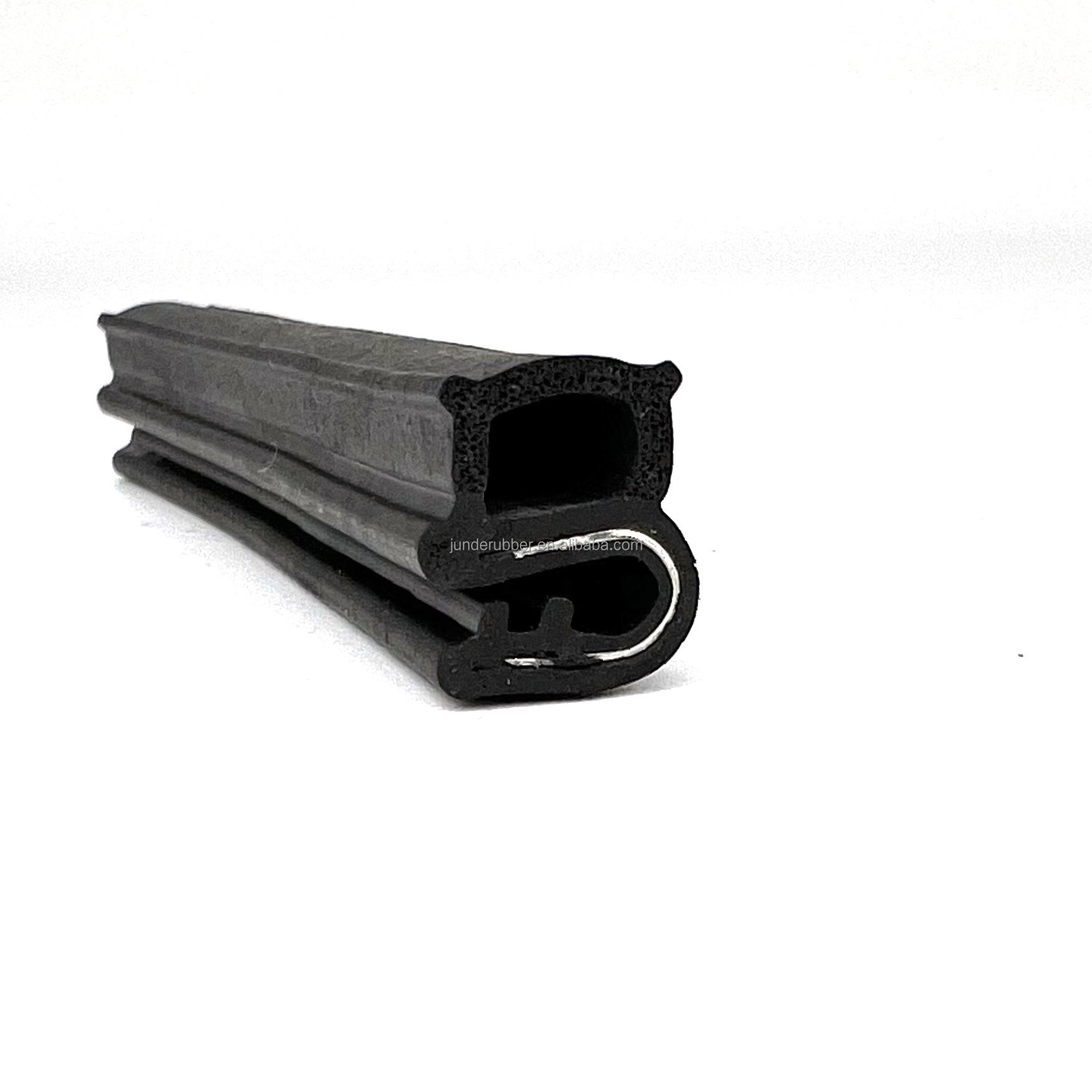 Automobile Edge Trim Seal Car Epdm Rubber Parts Extruded Rubber Sponge Steel Core Composite Profile Seal Strip For Car Roof