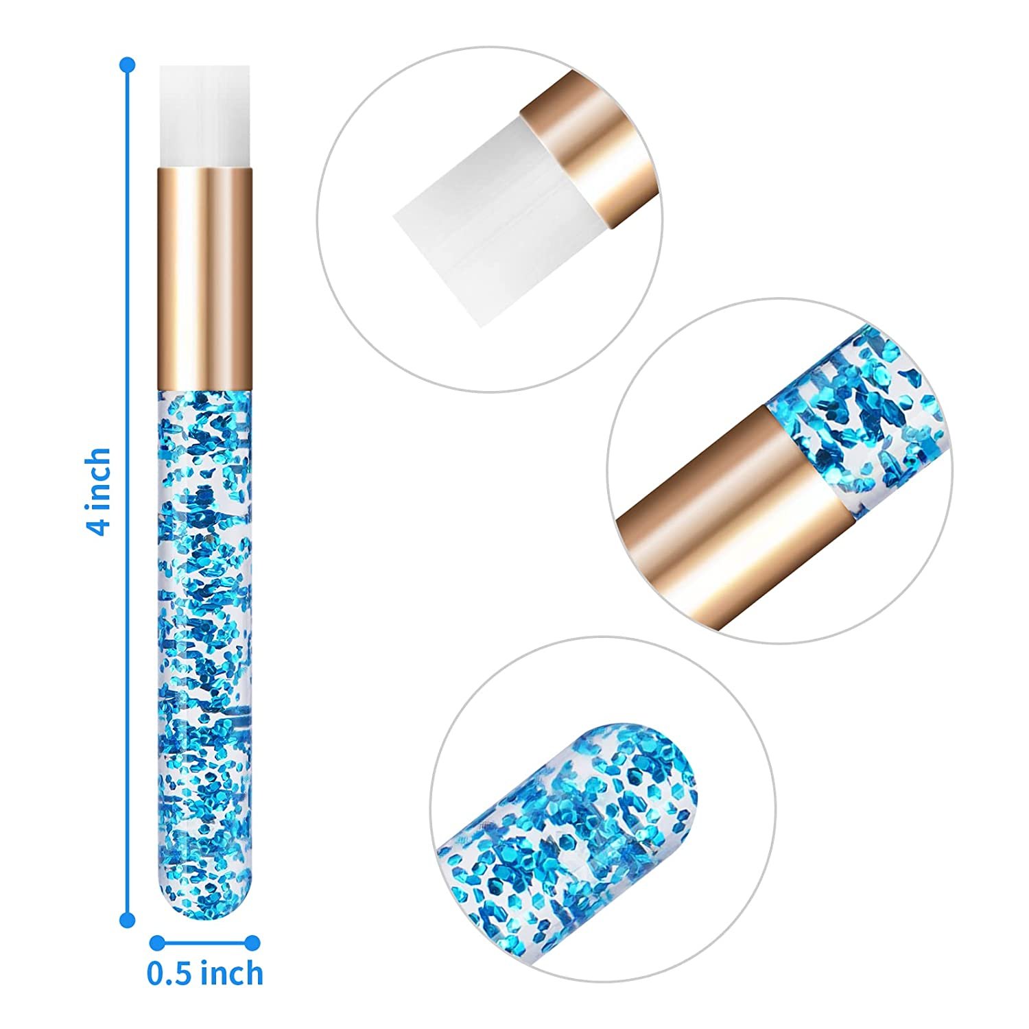 Crystal Rod False Lash Cleaning Brush Eyelash Extension Washing Makeup Brushes Blackhead Remover Nose Face Skin Care Tools