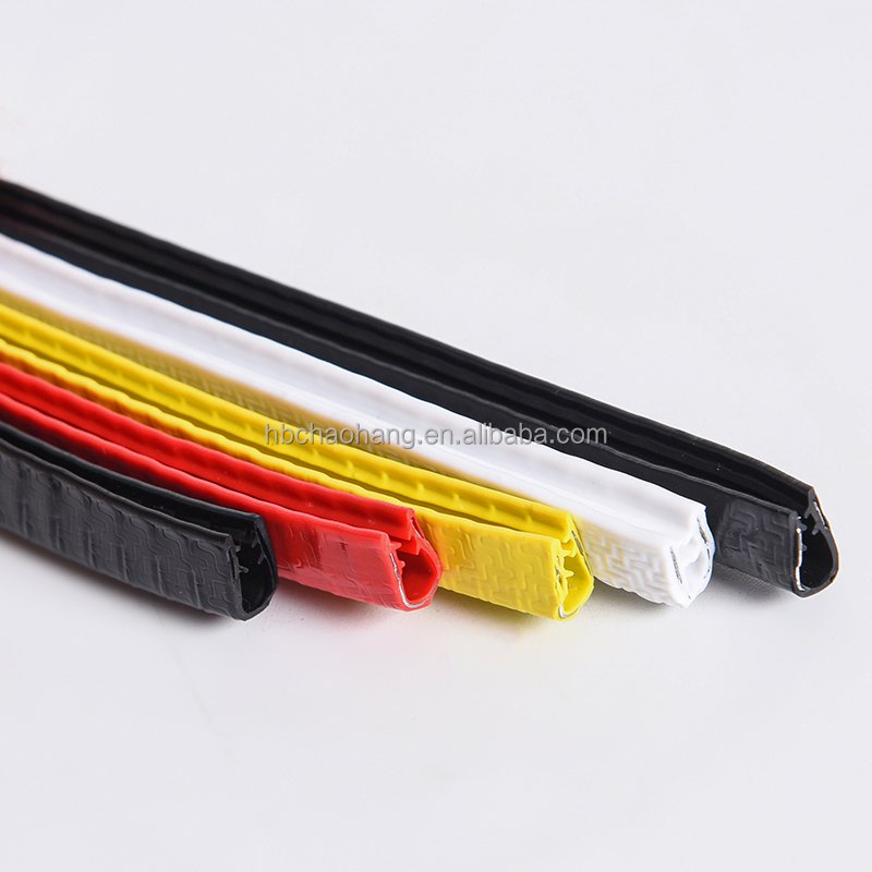 Hot Sale U-Shaped Skeleton PVC Seal Strip Black Epdm Automotive Rubber Door Seal for Car High Quality Car Door Rubber Products