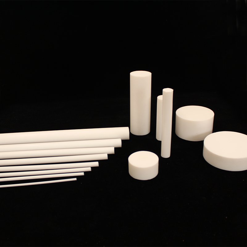 custom ptfe molded rod engineering plastic ptfe solid bar high temperature extruded rod for wear-resistant plate seat