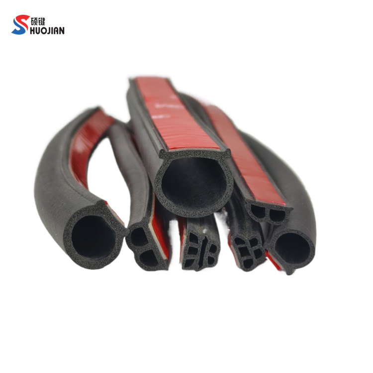 Car Door Seal Strips Noise Insulation Weatherstrip D B P Z Type adhesive Rubber seal strips