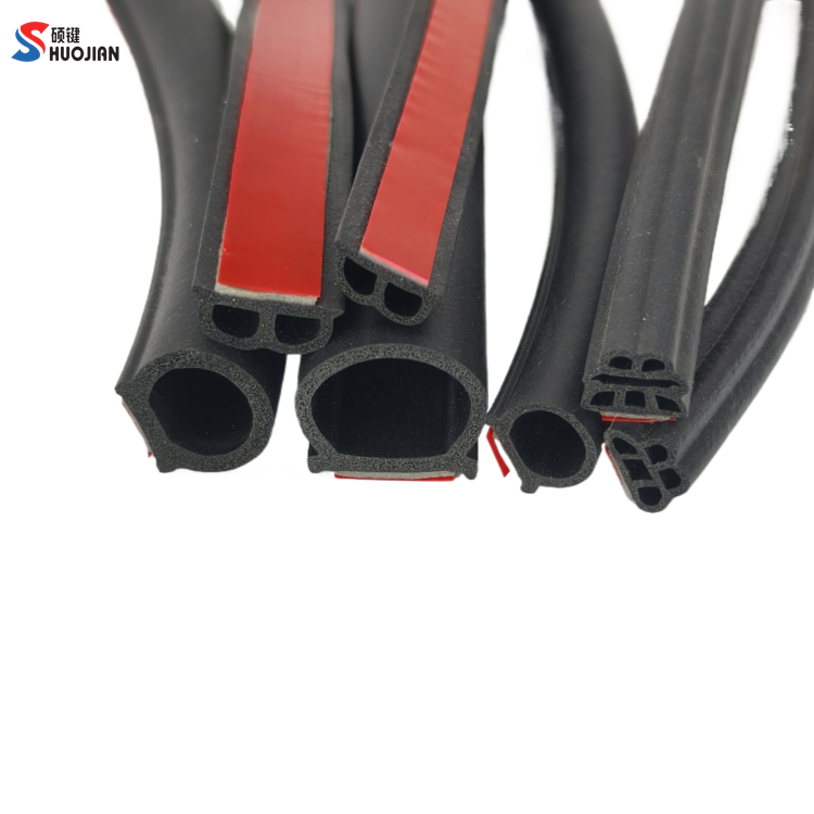 Car Door Seal Strips Noise Insulation Weatherstrip D B P Z Type adhesive Rubber seal strips